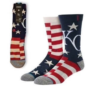 Stance x MLB Kansas City Royals Socks 'Brigade KC 2' | L | Crew | New With Tags